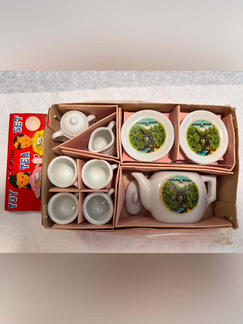 Vintage Toy China Tea Set- Natural Bridge, VA